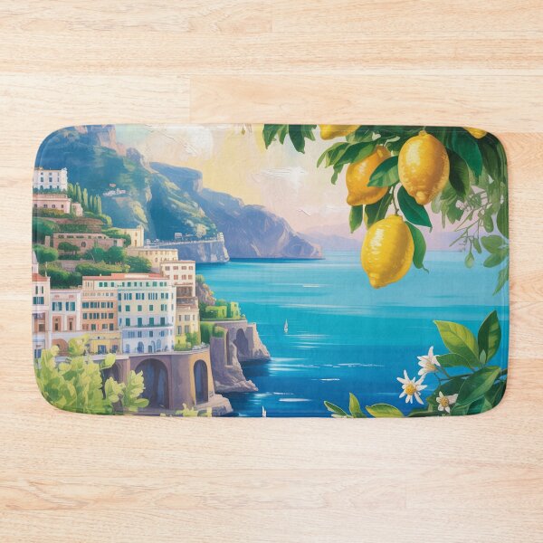 Item preview, Amalfi Coast Lemon Grove – Mediterranean Citrus Landscape Travel Wall Art designed and sold by Tamas Das.