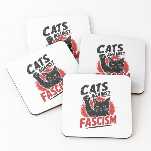Item preview, Cats Against Fascism Political Activist Protest Resistance designed and sold by RetroMini2026.