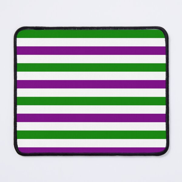 Item preview, Purple and Green Stripes Design White  designed and sold by PatternTitan.