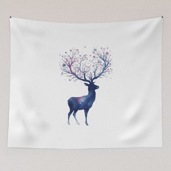 Item preview, ArtMysticalFloralDeer designed and sold by Artrendzs.