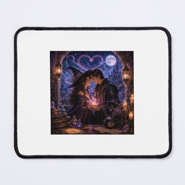 Item preview, Original Magical Witch Couple – Enchanted Moonlight Fantasy designed and sold by NestDesigns01.