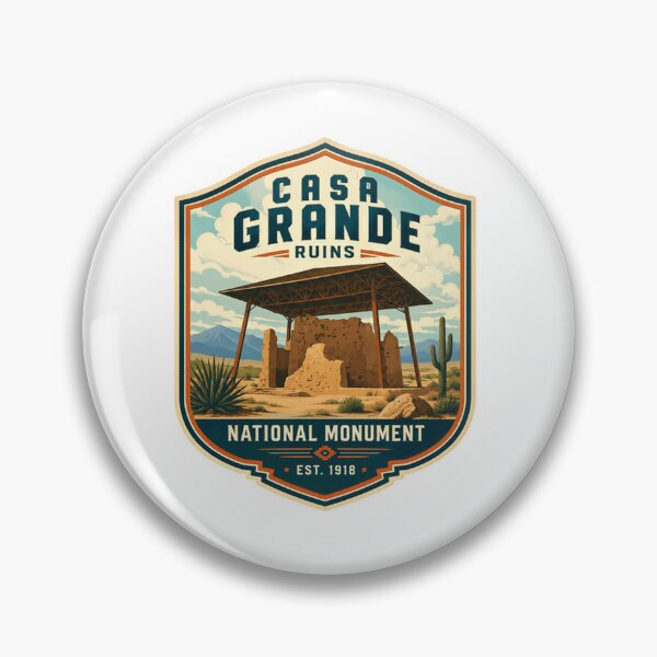 Item preview, Casa Grande Ruins National Monument Est. 1918 Arizona Travel Landmark designed and sold by Simsimah26Parks.