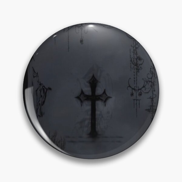 Item preview, Cyber Sigilism Gothic Forest Cross - Dark Aesthetic Mall Goth Script Graphic designed and sold by BrontesWhimsyStore.