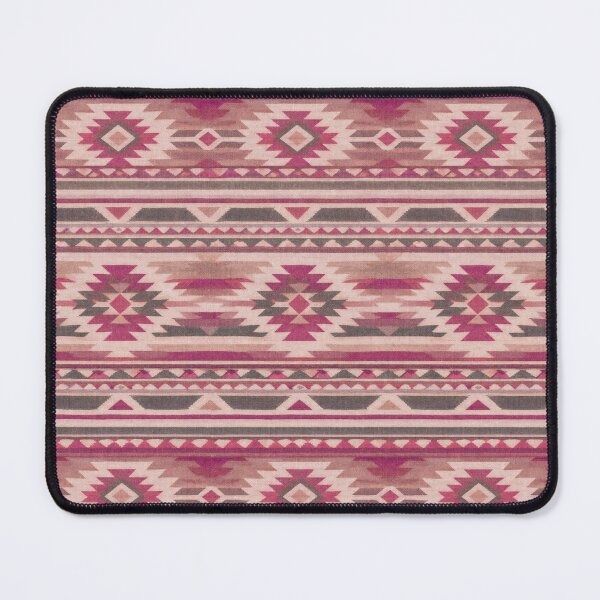 Item preview, Raspberry pink Southwestern kilim rug pattern designed and sold by Anne Londez Studio.
