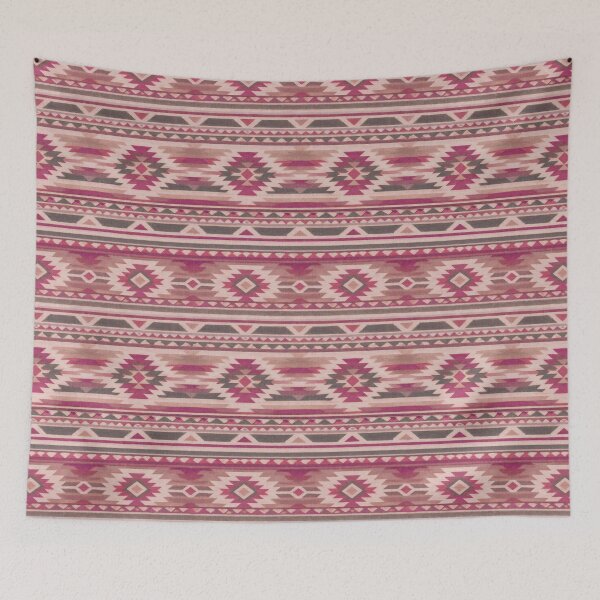Item preview, Raspberry pink Southwestern kilim rug pattern designed and sold by Anne Londez Studio.