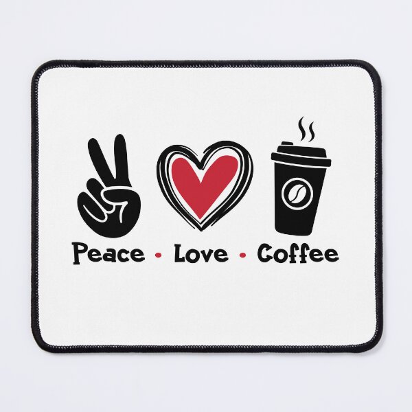 Item preview, Peace Love Coffee Coffee Lover Design designed and sold by teeperfect.