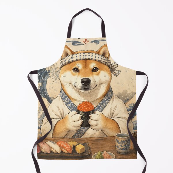 Item preview, Sushi Master Shiba -寿司職人柴犬 designed and sold by INITIAL SHIBA.