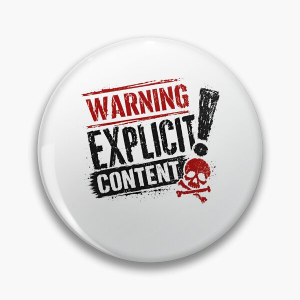 Item preview, Warning Explicit Content Mature Humor Adult Statement designed and sold by RetroMini2026.