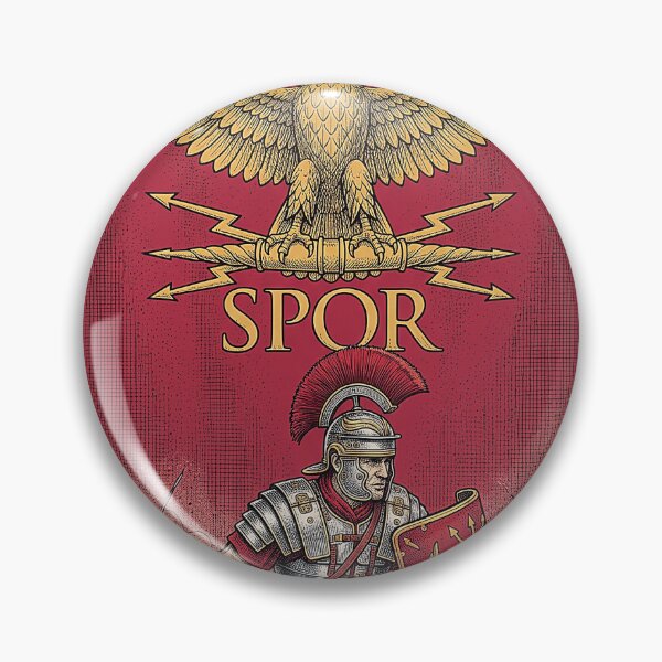 Item preview, Roman Legionary Warrior Sticker | SPQR Gladius Shield designed and sold by AzottoShop.