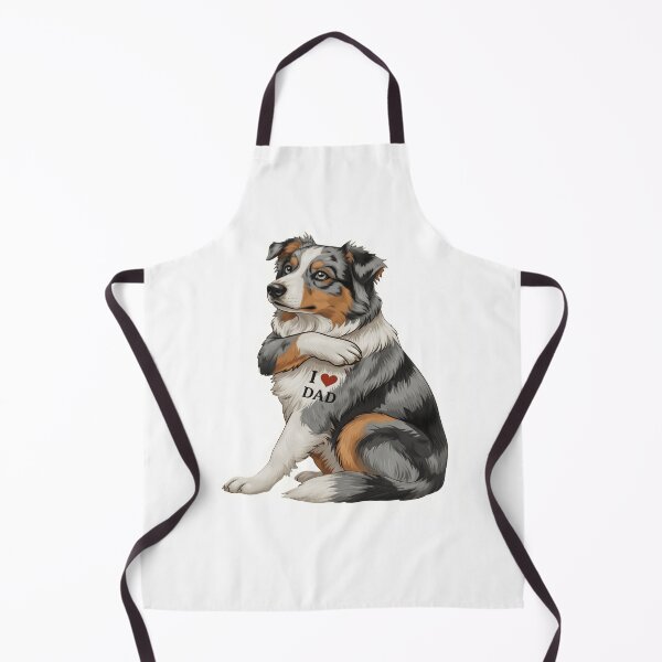 Item preview, Australian Shepherd I Love Dad Tattoo Shirt designed and sold by fimacurtuse.