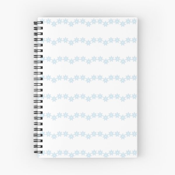 Item preview, Minimalist Pastel Blue Flower Daisy Garland Borders Pattern Sheet designed and sold by Rehnair.
