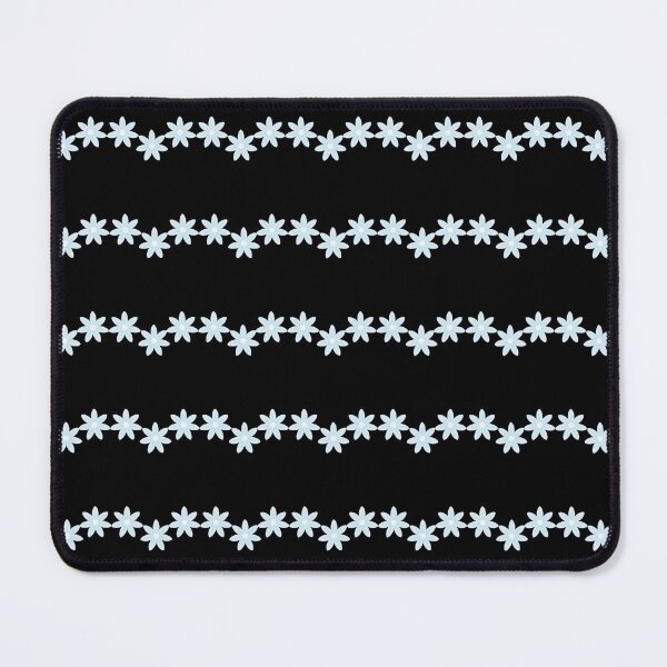 Item preview, Minimalist Pastel Blue Flower Daisy Garland Borders Pattern Sheet designed and sold by Rehnair.