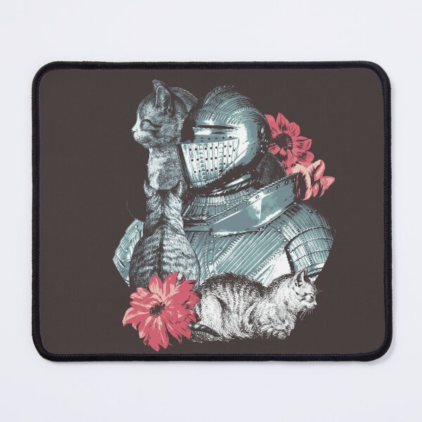 Item preview, Knight of Cats - deep brown background designed and sold by PbHistory.