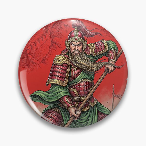 Item preview, Guan Yu Chinese Warrior Sticker | Three Kingdoms General designed and sold by AzottoShop.