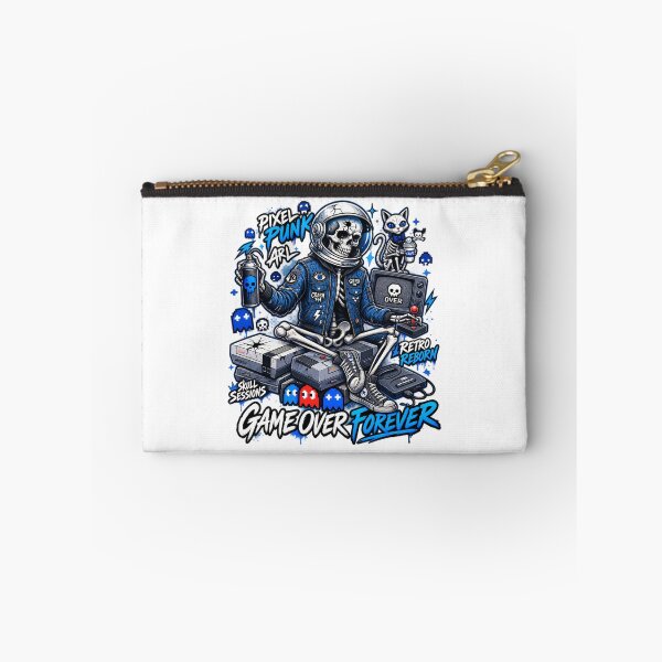 Item preview, Pixel Punk Retro Reborn Gaming Skeleton T-Shirt & Hat designed and sold by KTD28_SHOP.