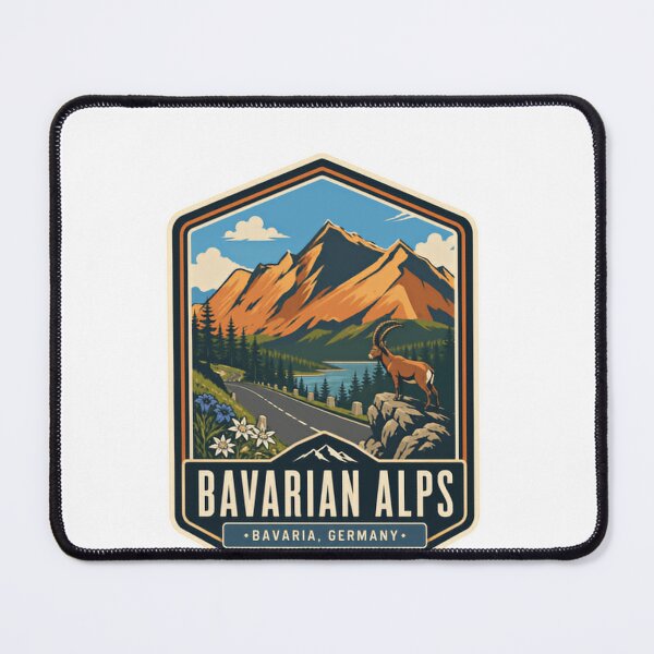 Item preview, Bavarian Alps Bavaria Germany Travel Hiking Mountain Explorer designed and sold by Simsimah26Parks.