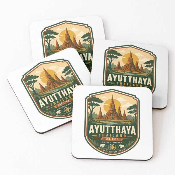 Item preview, Ayutthaya Thailand Est 1350 Historic Kingdom Heritage Culture Legacy Travel Explorer designed and sold by Simsimah26Parks.