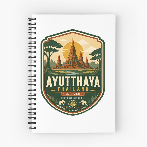 Item preview, Ayutthaya Thailand Est 1350 Historic Kingdom Heritage Culture Legacy Travel Explorer designed and sold by Simsimah26Parks.