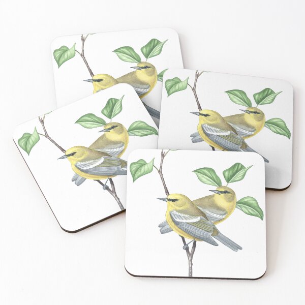 Item preview, Blue-winged Warbler (Vermivora cyanoptera) designed and sold by JadaFitch.