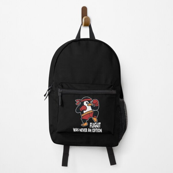 Item preview, Flight was Never an Option Muay Thai Penguin Funny Bird Meme designed and sold by Colorfulman.