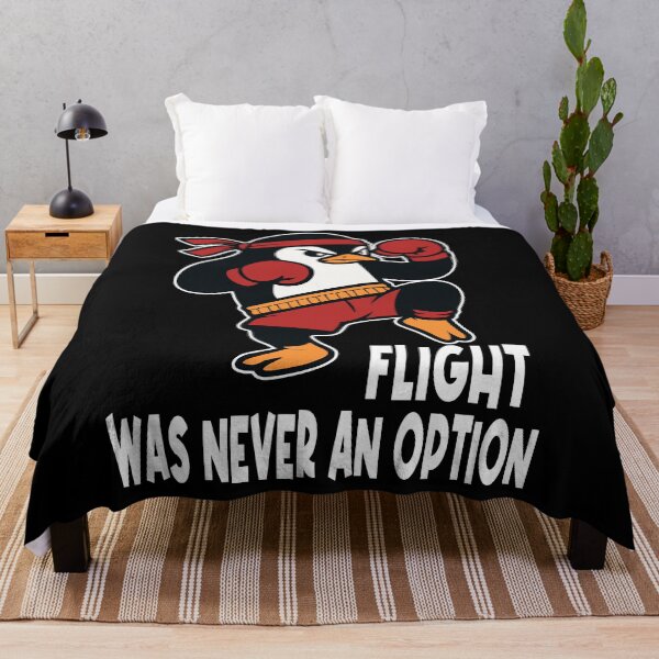 Item preview, Flight was Never an Option Muay Thai Penguin Funny Bird Meme designed and sold by Colorfulman.