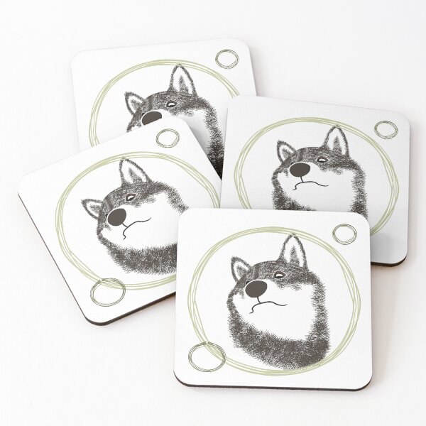 Item preview, Shiba Inu in the Bubble - Yellow Green designed and sold by ShibaCruise-On.