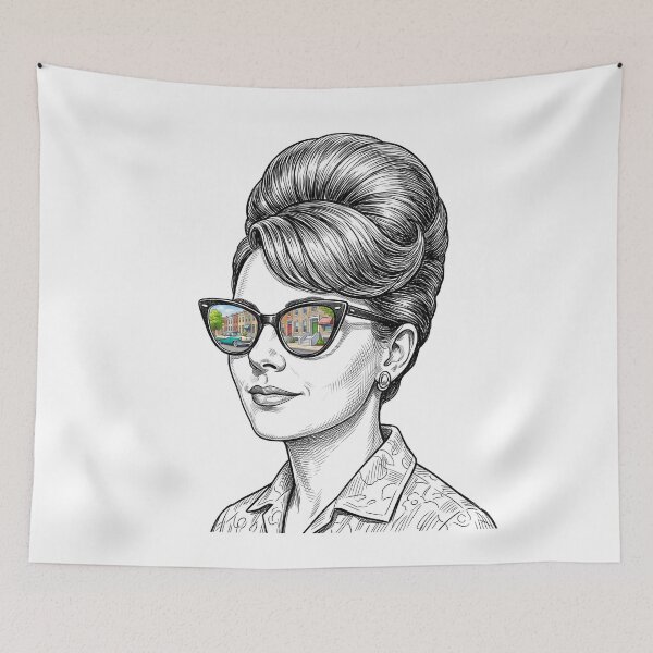 Item preview, Baltimore Beehive Rowhouse Sunglasses Reflection designed and sold by Bad-Decisions-Designs.