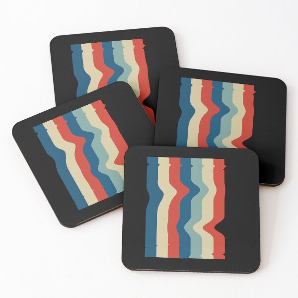 Item preview, Retro Wavy Vertical Stripes Abstract Pattern designed and sold by AhmedZouita.