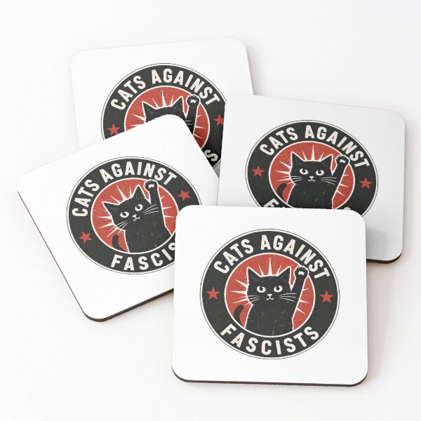 Item preview, Cats Against Fascists Anti-Fascist Political Activist Feline Lover designed and sold by RetroMini2026.
