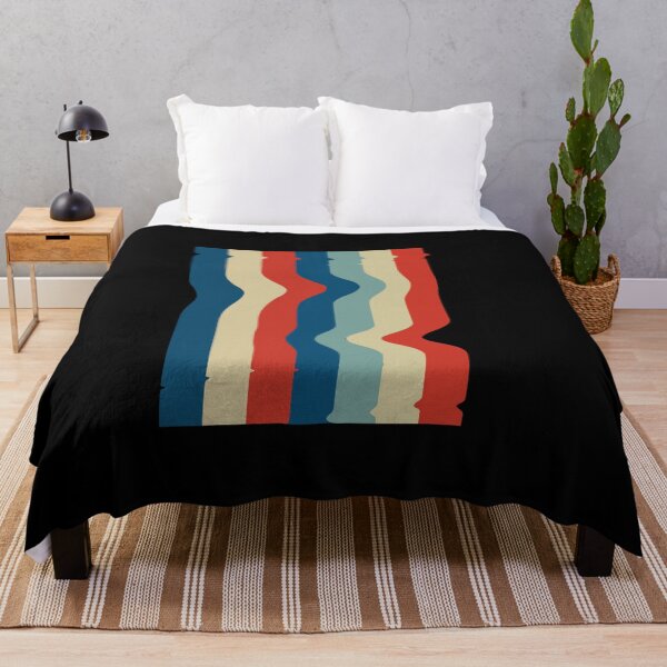 Item preview, Retro Wavy Vertical Stripes Abstract Pattern designed and sold by AhmedZouita.