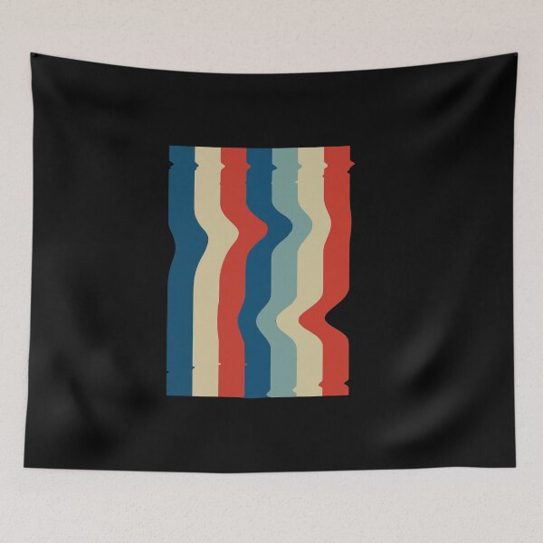 Item preview, Retro Wavy Vertical Stripes Abstract Pattern designed and sold by AhmedZouita.