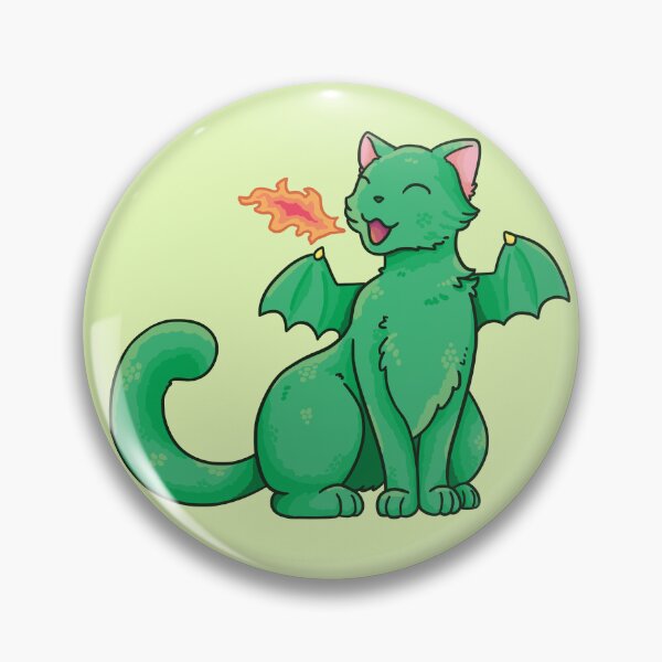 Item preview, Green cat dragon designed and sold by Maria-Henriques.