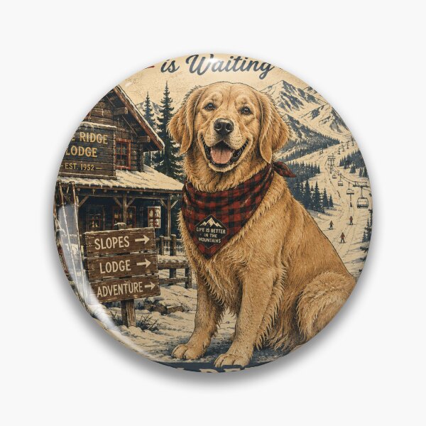 Item preview, Snow Dog Golden Retriever designed and sold by A Light Worker.