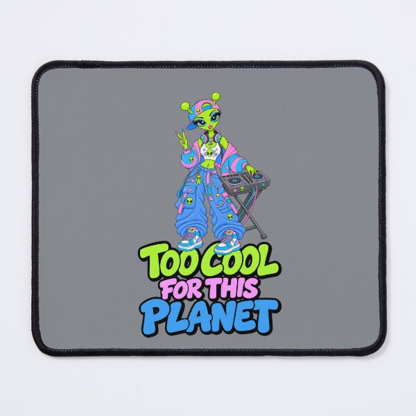 Item preview, Too Cool for This Planet – Alien DJ Girl designed and sold by Aimetoi.