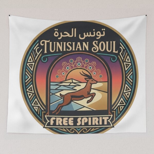 Item preview, Tunisian Soul Free Spirit - Vintage Sahara Desert Gazelle Badge designed and sold by Salma.Store.