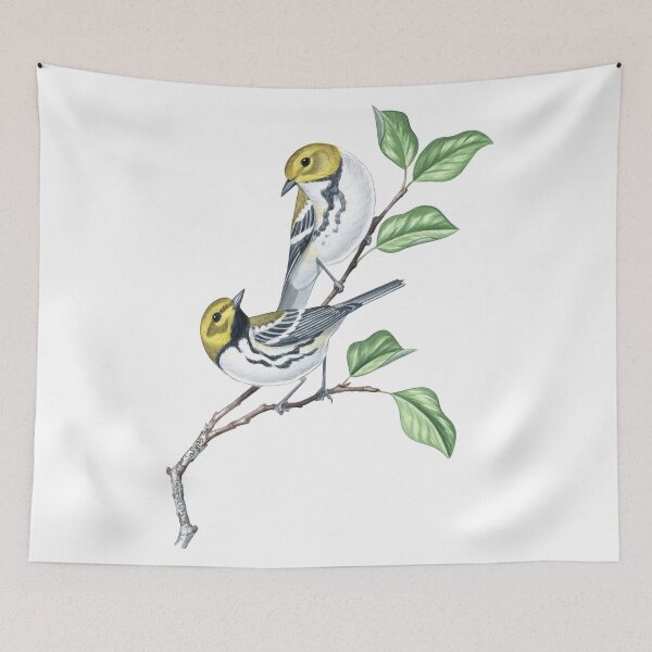 Item preview, Black-throated Green Warbler (Setophaga virens) designed and sold by JadaFitch.