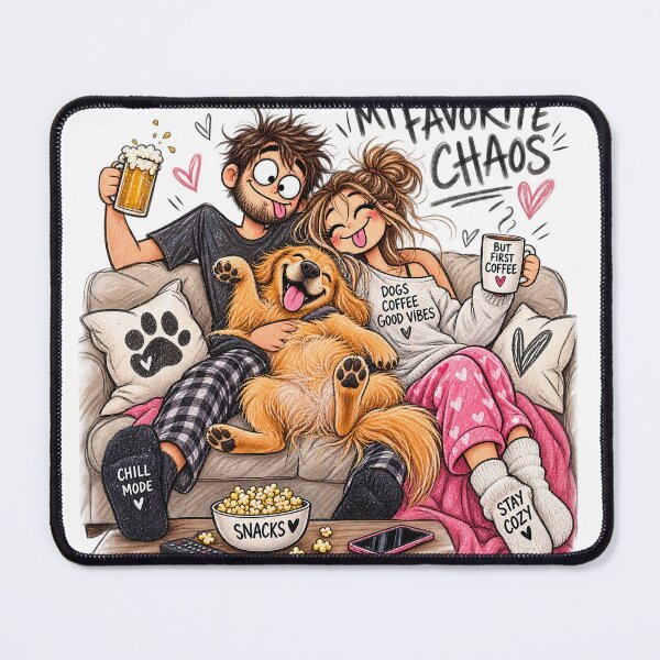 Item preview, My Favorite Chaos Couple and Dog designed and sold by piokar.