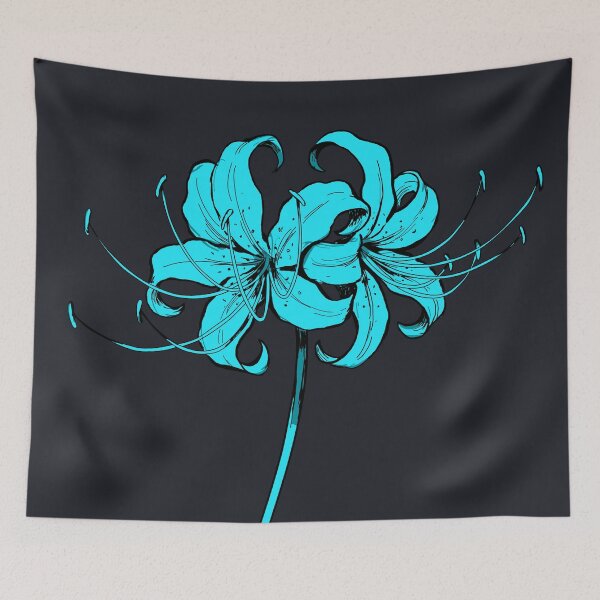 Item preview, Beautiful Blue Spider Lily Japanese Flower  designed and sold by SakuraHaven.