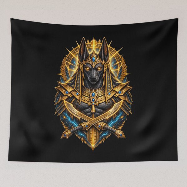 Item preview, Anubis Egyptian God Ancient Egypt Jackal Deity Mythology Graphic designed and sold by LintonGriffin.