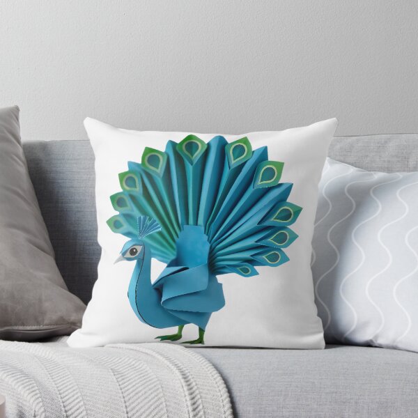 Item preview, Azure Plumes: Origami Papercraft Peacock designed and sold by Shanlana.