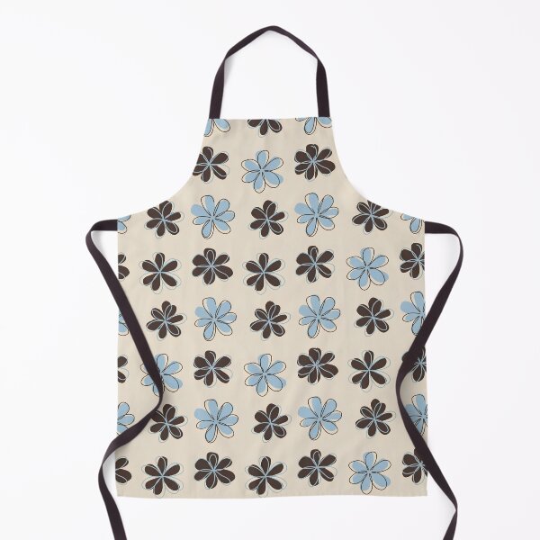 Item preview, Retro Blue and Brown Floral Pattern designed and sold by ITCHAWAWAA.