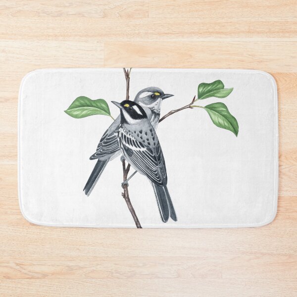 Item preview, Black-throated Gray Warbler (Setophaga nigrescens) designed and sold by JadaFitch.