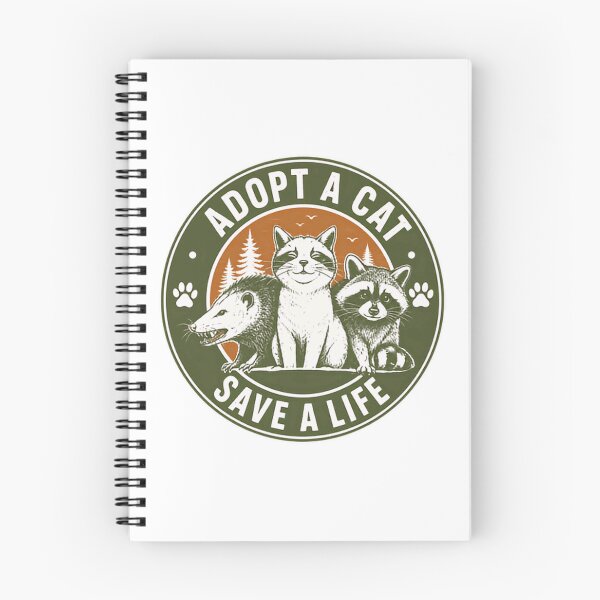 Item preview, Adopt A Cat Save A Life Animal Rescue Pet Adoption Wildlife Lover designed and sold by SkeletonsDanger.