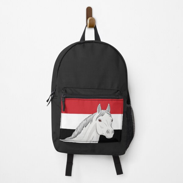 Item preview, The head of an Abbayan horse and the flag of Yemen designed and sold by Cheval-de-coeur.