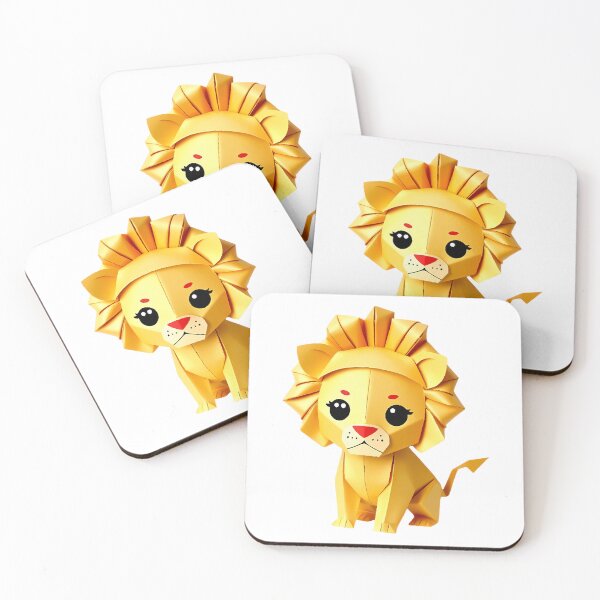 Item preview, Golden Mane: Geometric Origami Lion designed and sold by Shanlana.