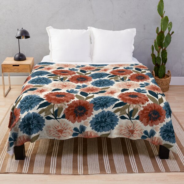 Item preview, Delicate Zinnia Print  - Retro Flower Floral - Retirement Gifts for Dad designed and sold by RoyalStarsPatts.