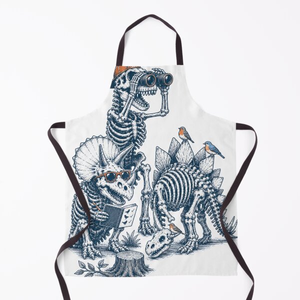 Item preview, Funny Dinosaur Skeleton Bird Watching Squad - Vintage Skeleton T-Rex Stegosaurus Triceratops Birdwatcher & Nature Graphic Illustration designed and sold by zhivago1980.