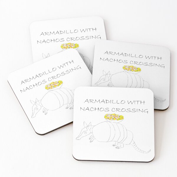 Item preview, ARMADILLO WITH NACHOS CROSSING designed and sold by Thalmann Designs TM.