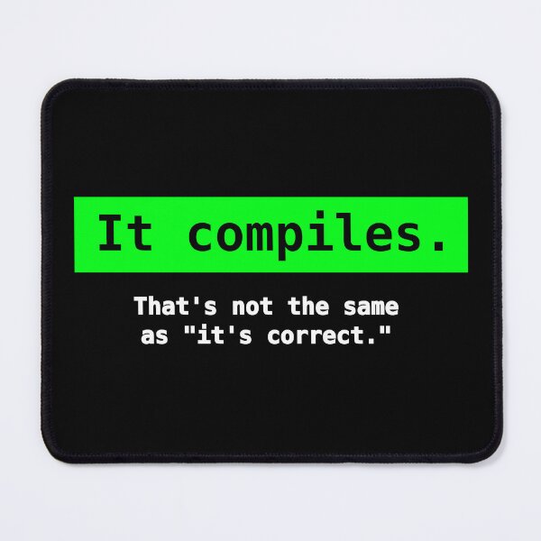 Item preview, OpenBSD: It compiles. That's not the same as "it's correct." designed and sold by LittleGreyMan2026.