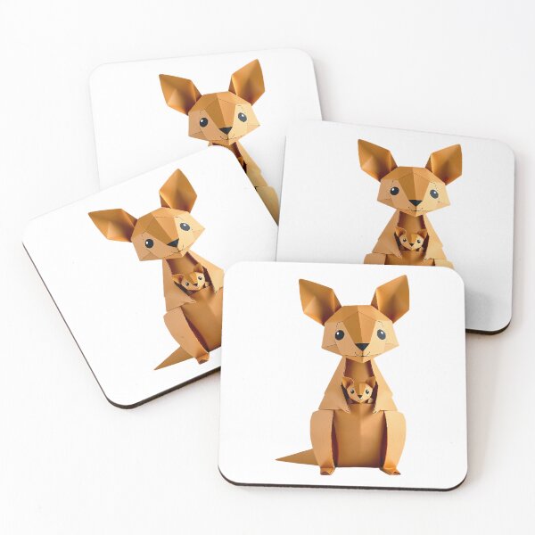 Item preview, Pouch Hug: Papercraft Kangaroo Joey designed and sold by Shanlana.